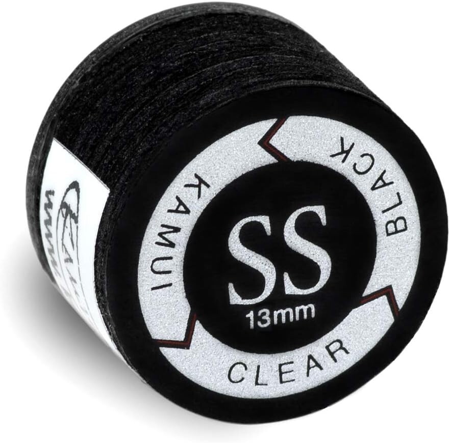 Super Soft 13mm Black Laminated Pool Billiard Cue Tip - Precision Performance