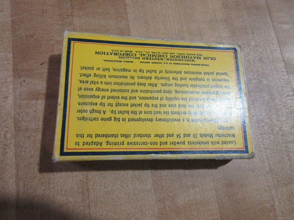 Empty Ammo Box Western Super X 270 Winchester Silver Tip with insert (dl)