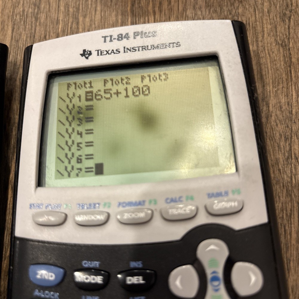 Texas Instruments TI-84 Plus Graphing Calculator Screen Blotch Works