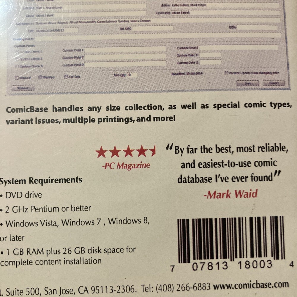 ComicBase 2015 DVD(4 Disc Set) ARCHIVE EDITION Software