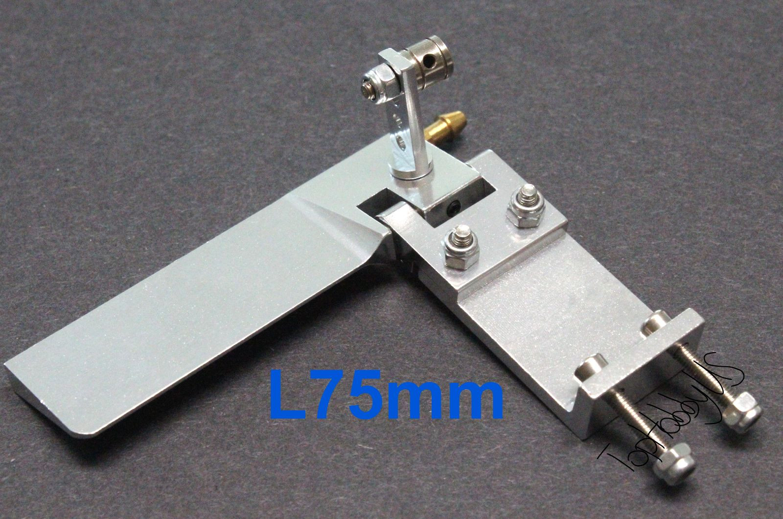 L75xW43mm CNC T6061 Alum Alloy RC Boat Rudder with Water Cooling US SELLER/SHIP