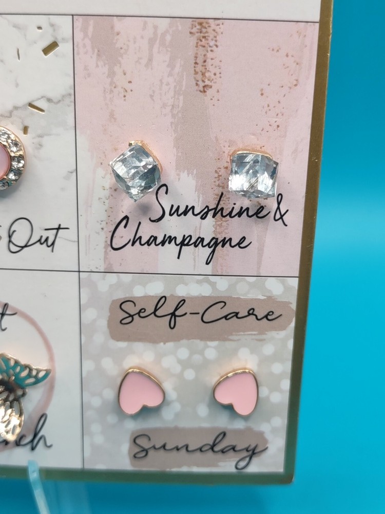 WEEKEND VIBES6 Pk Embellished Earring Set