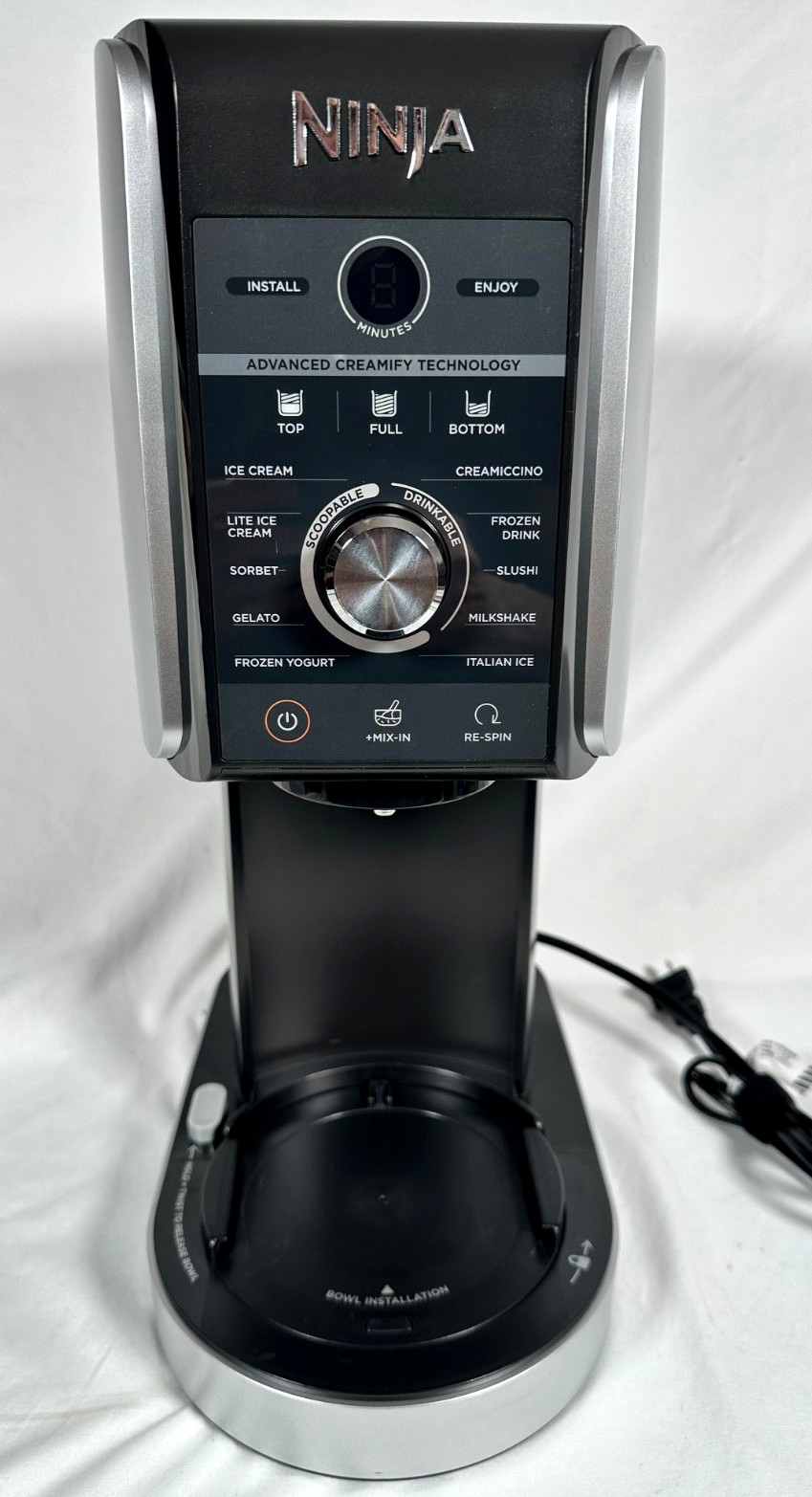 Ninja CREAMi Deluxe 11-in-1 NC501 Ice Cream Maker - BODY ONLY - Works USED ONCE!