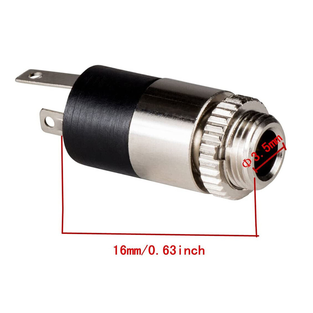 20PC 3.5mm Female Stereo Audio Jack Connector panel mount