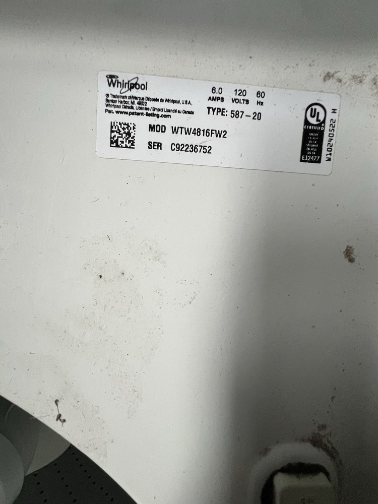 Whirlpool Gas Drying and Washing Machine