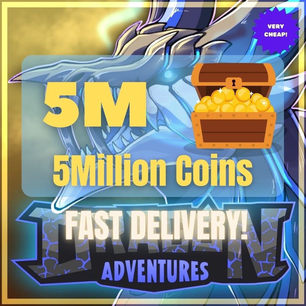 5Million Coins - Dragon Adventures D.A - Fast Delivery!
