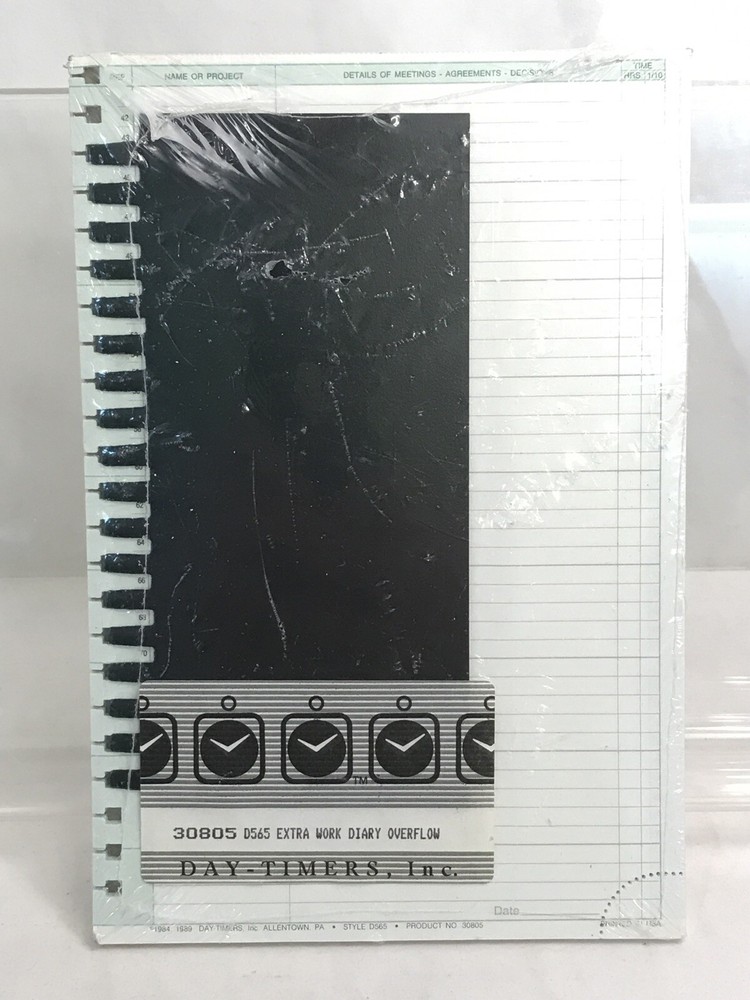 Daytimer's Refill D565 Extra Work Diary Overflow sealed package new Day Timer