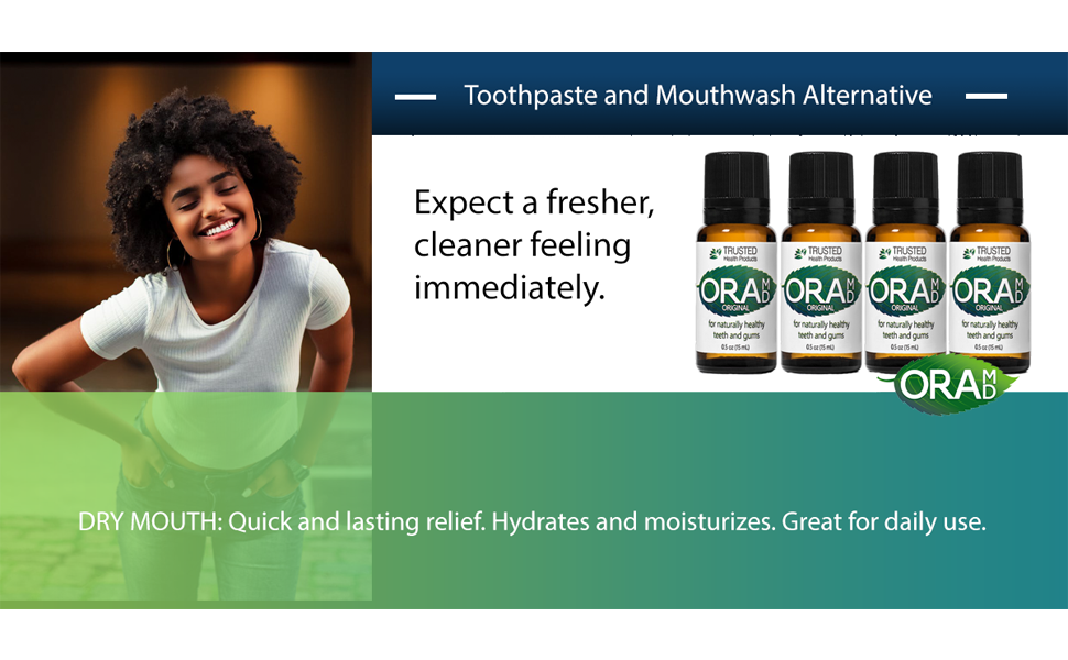 Two Pack OraMD Original Drops for Teeth and Gum, Gingivitis Bleeding Gums.