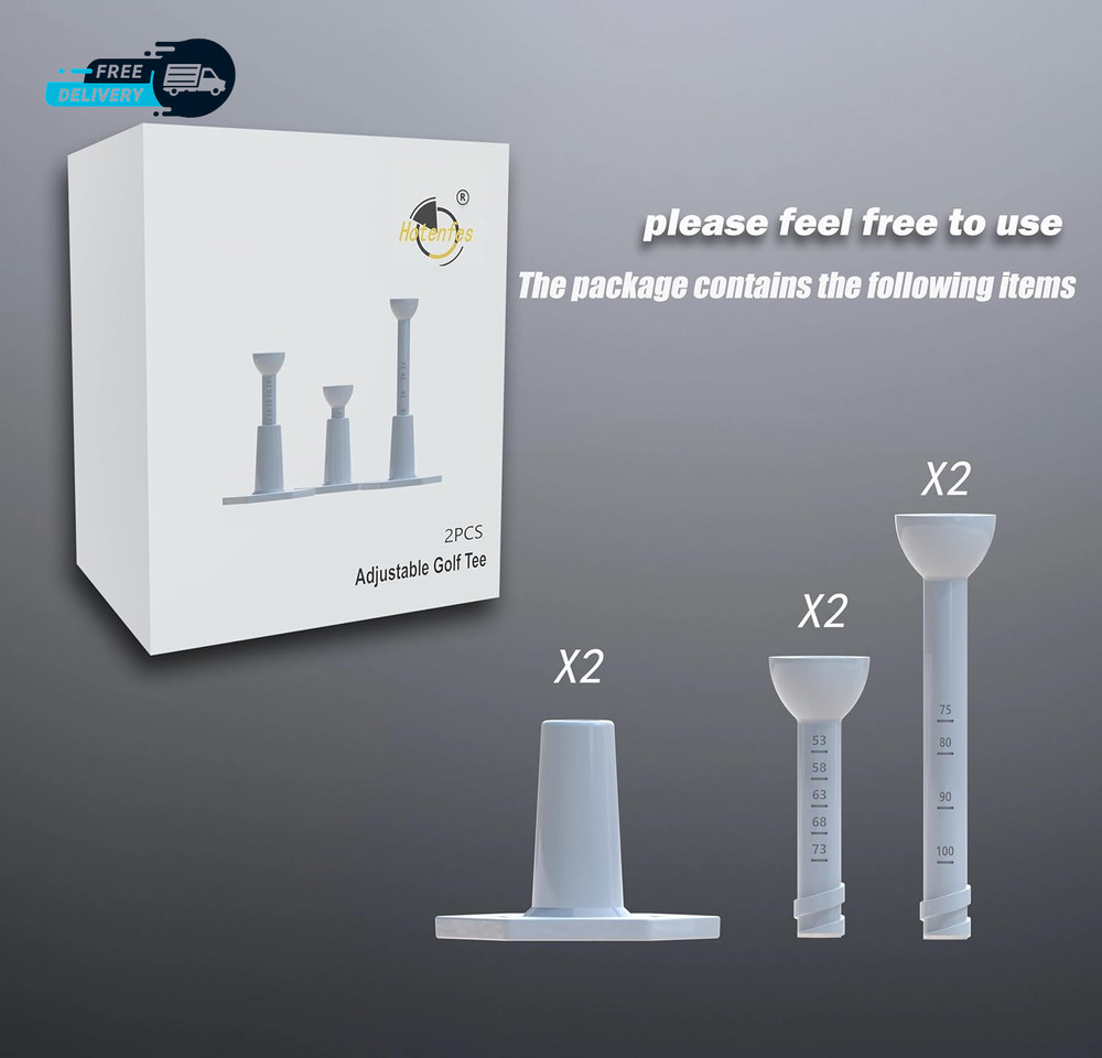 Adjustable Unbreakable Golf Tee Rubber Golf Tees for Mate Driving Range Tee