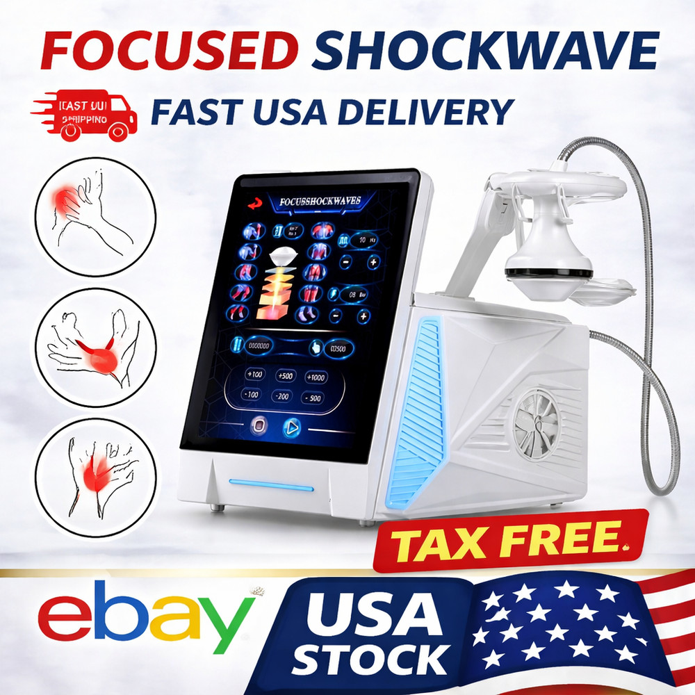 Focus Shockwave ESWT Machine Deep Tissue Massage Body Relax Physio Device