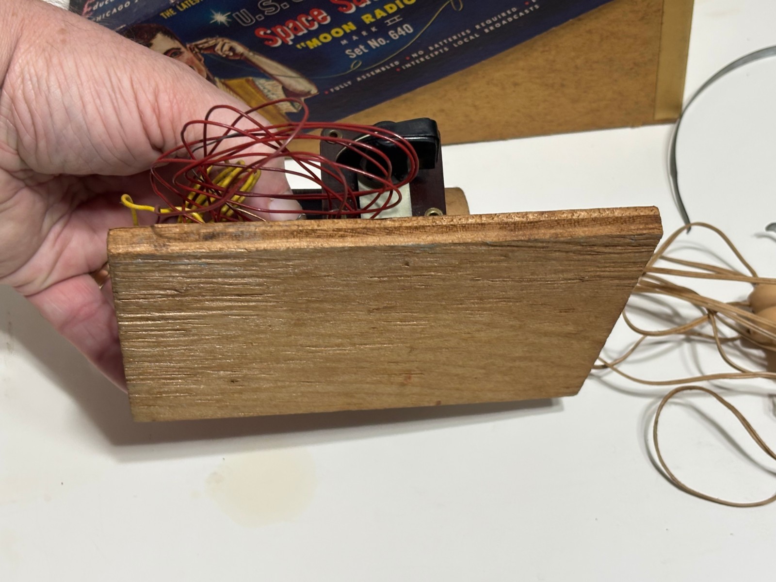 Vtg U.S. COMMAND Space Satellite MOON RADIO box only + PHILMORE VC-1000 SATO Ear