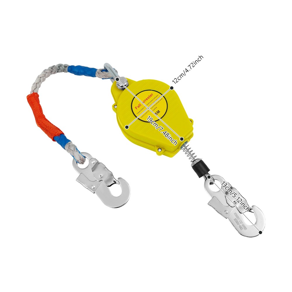 330lbs Load Fall Arrest Protection Equipment Dual-disc Brake Fall Arrestor