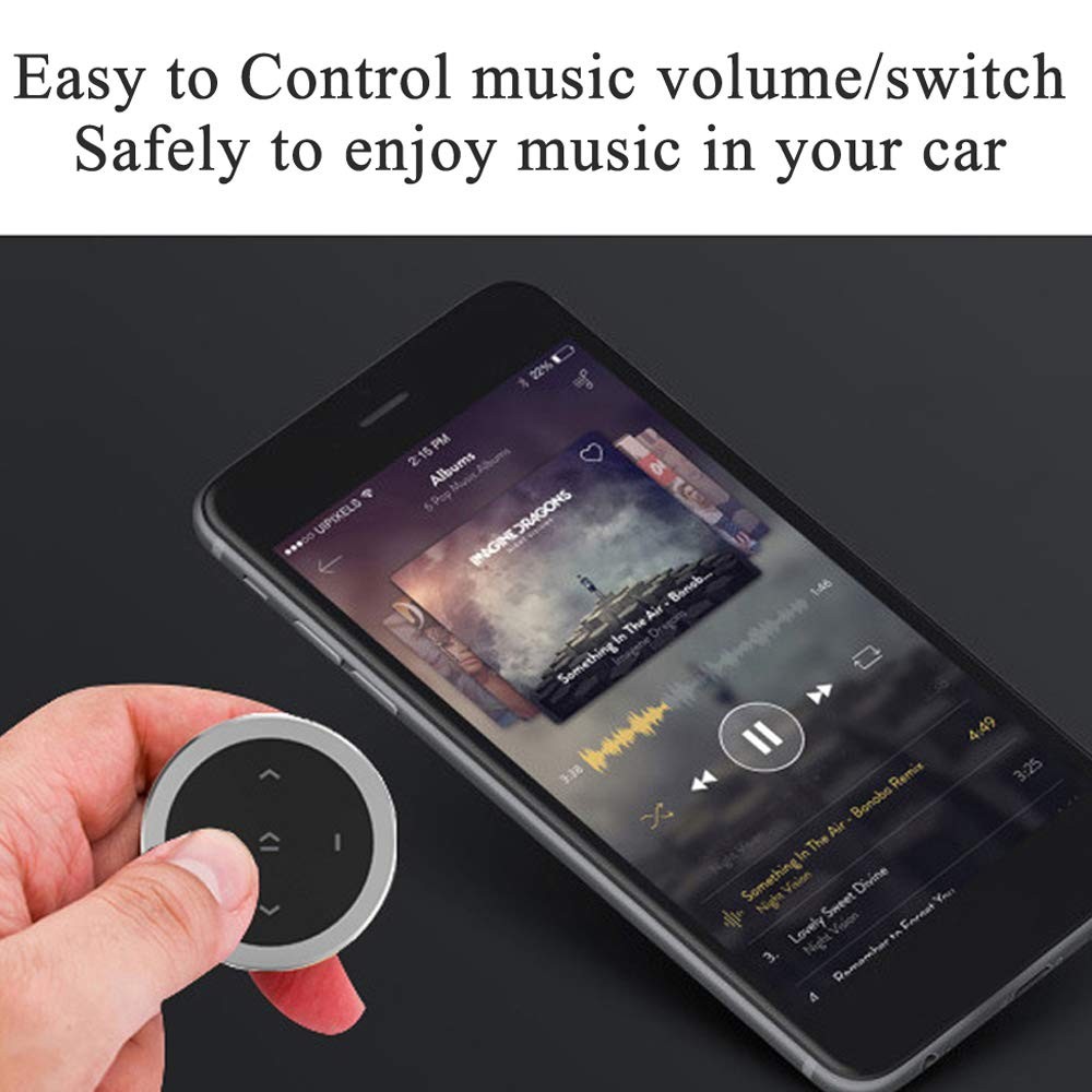 Car Wireless Bluetooth Remote Controller Car Kit Steering Wheel Remote Contro...