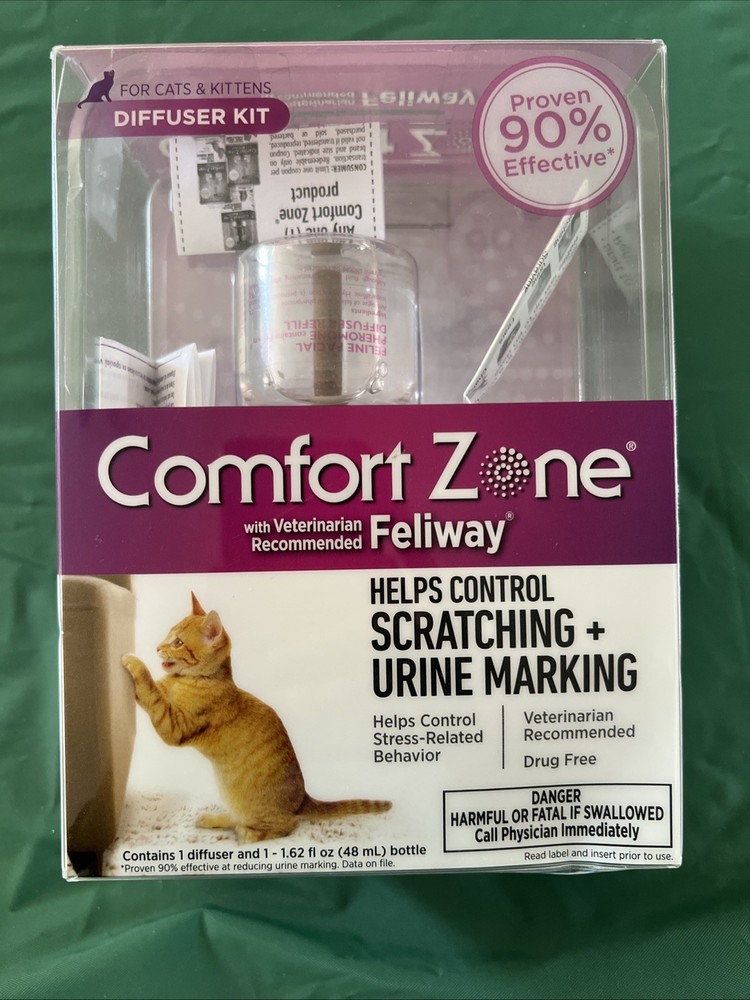 Comfort Zone Feliway Cat Kitten Calming Diffuser Kit 48ml Bottle