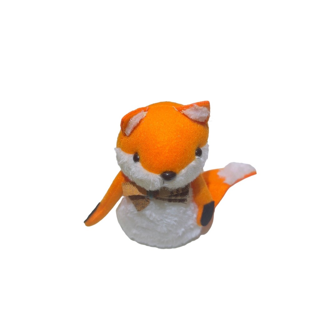 Harvest Table Decor 6” Standing Fox Fall Time Plush Fall Decoration NWT