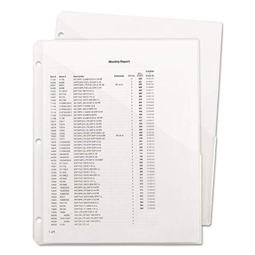 Organized Up Poly Slash File Jacket Three-Hole Punch Letter Size 5 Pack