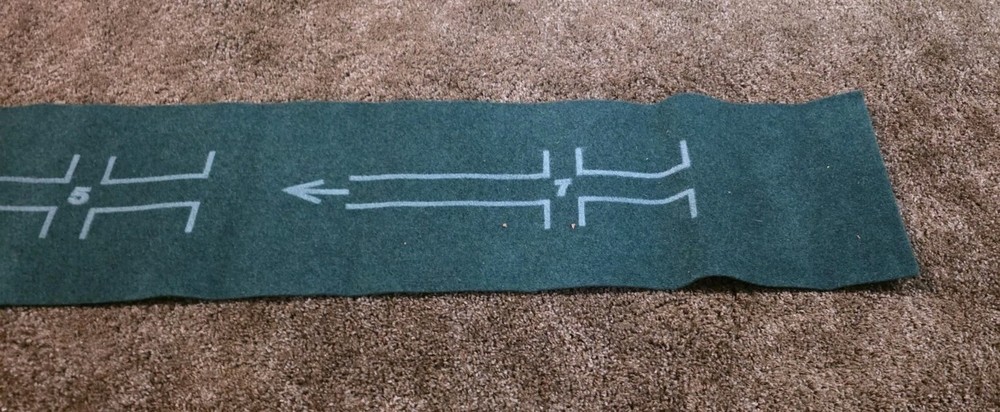 Accelerator Golf Putting Trainer Aid Mat 3 Step System Practice Device In Box