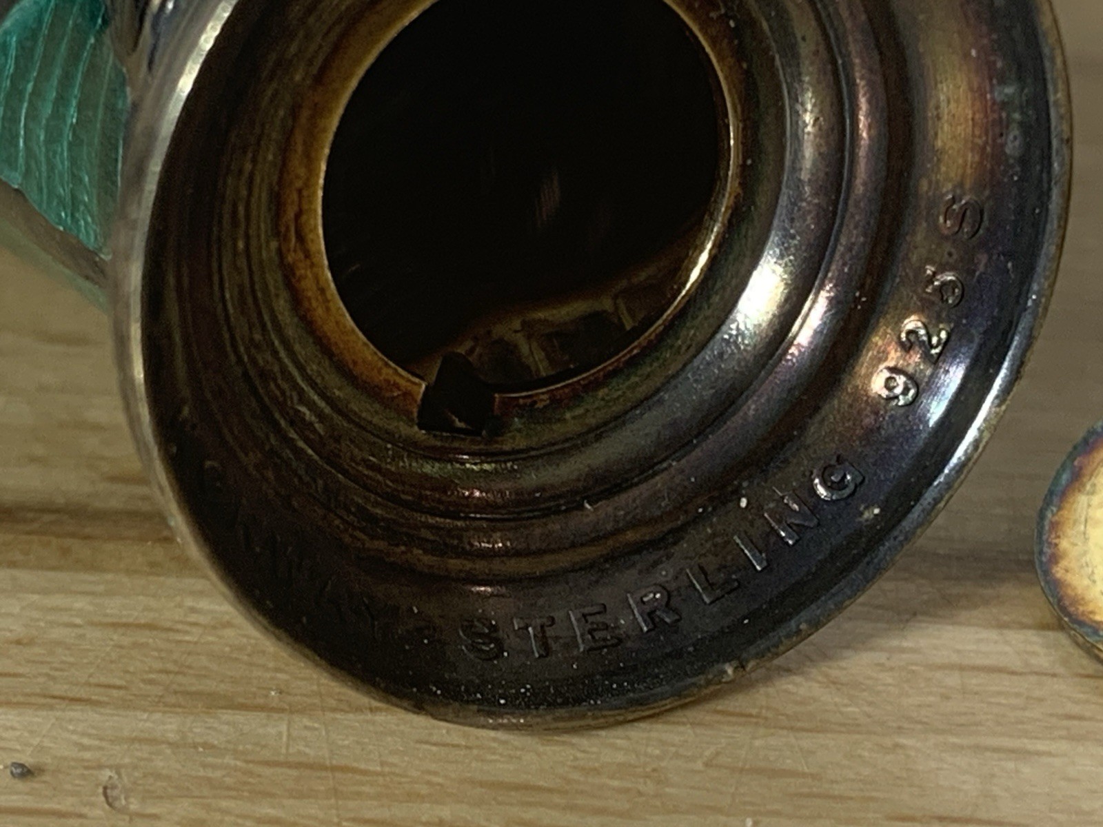 Rare David Andersen Norway 925 Sterling Guilloche Enamel Owl Salt Pepper Shakers