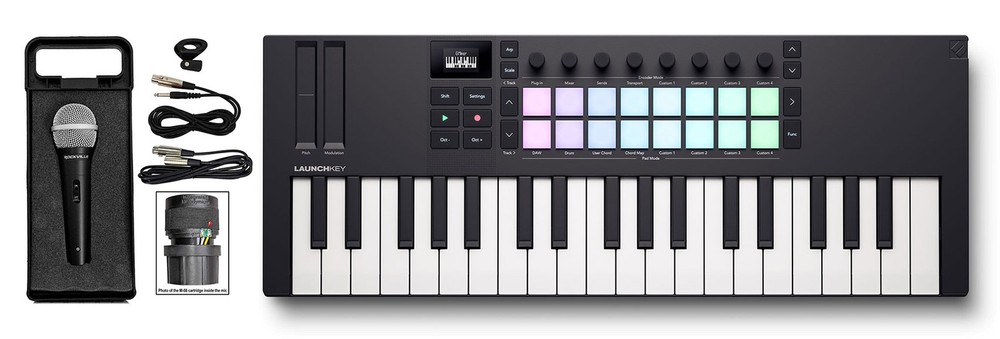 Novation LAUNCHKEY MINI 37 MK4 37-key Ableton Keyboard Controller+Microphone