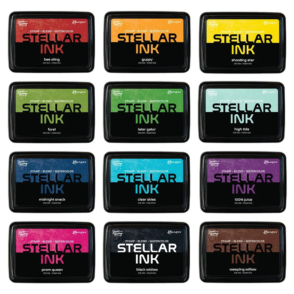 Ranger Simon Hurley Create. STELLAR Ink Pad (COMPLETE SET) 12 ink pads MSRP $84