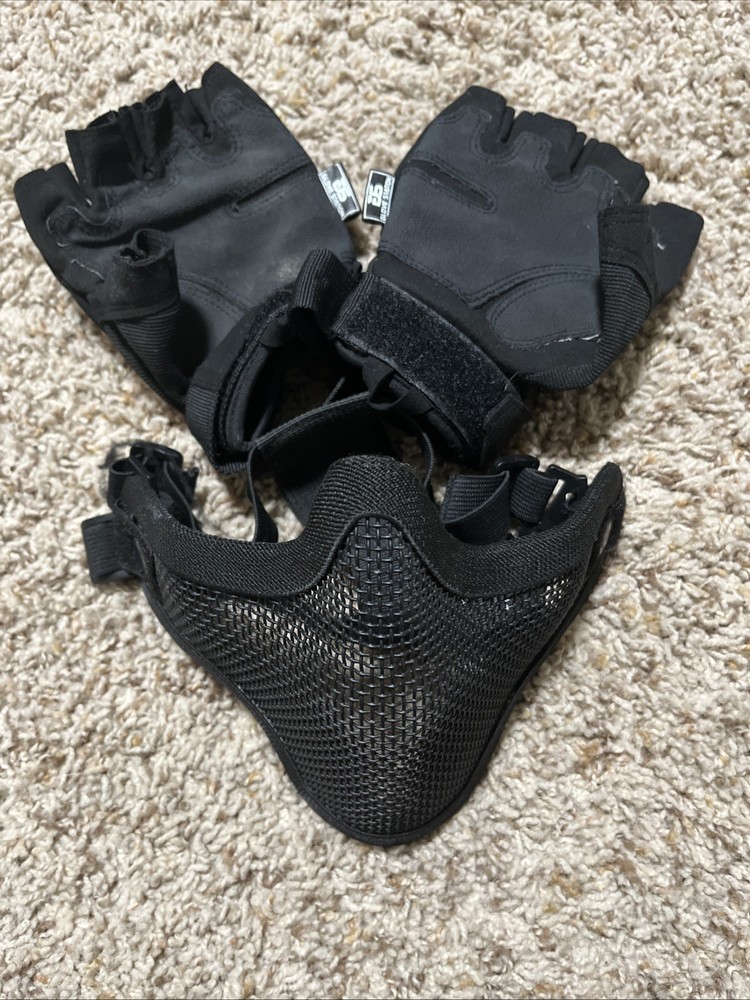 Airsoft Gloves And Mask (USED)