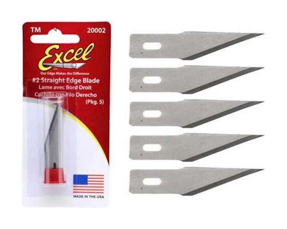 Excel No.2 Straight Edge Replacement Blades (2) [EXL20002]