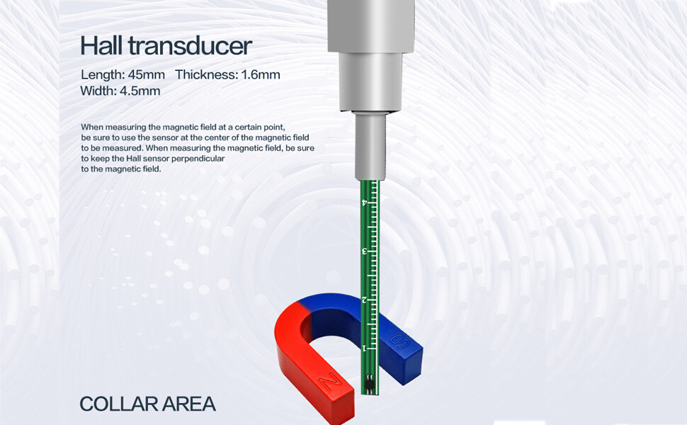 Hall Probe Sensor Transducer for Gauss Meter Tesla Meter TD8620 2% Accuracy