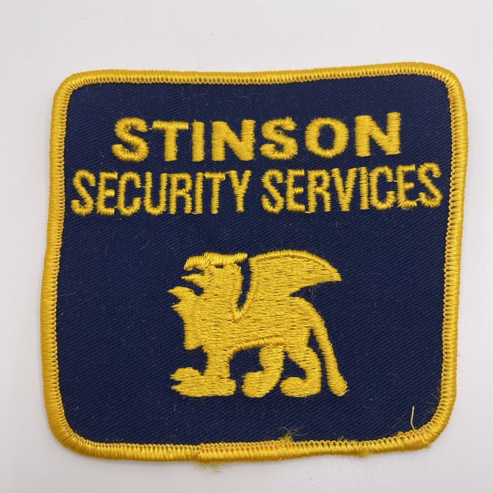 Stinson Security Services, Embroidered Patch, Crest, Emblem New