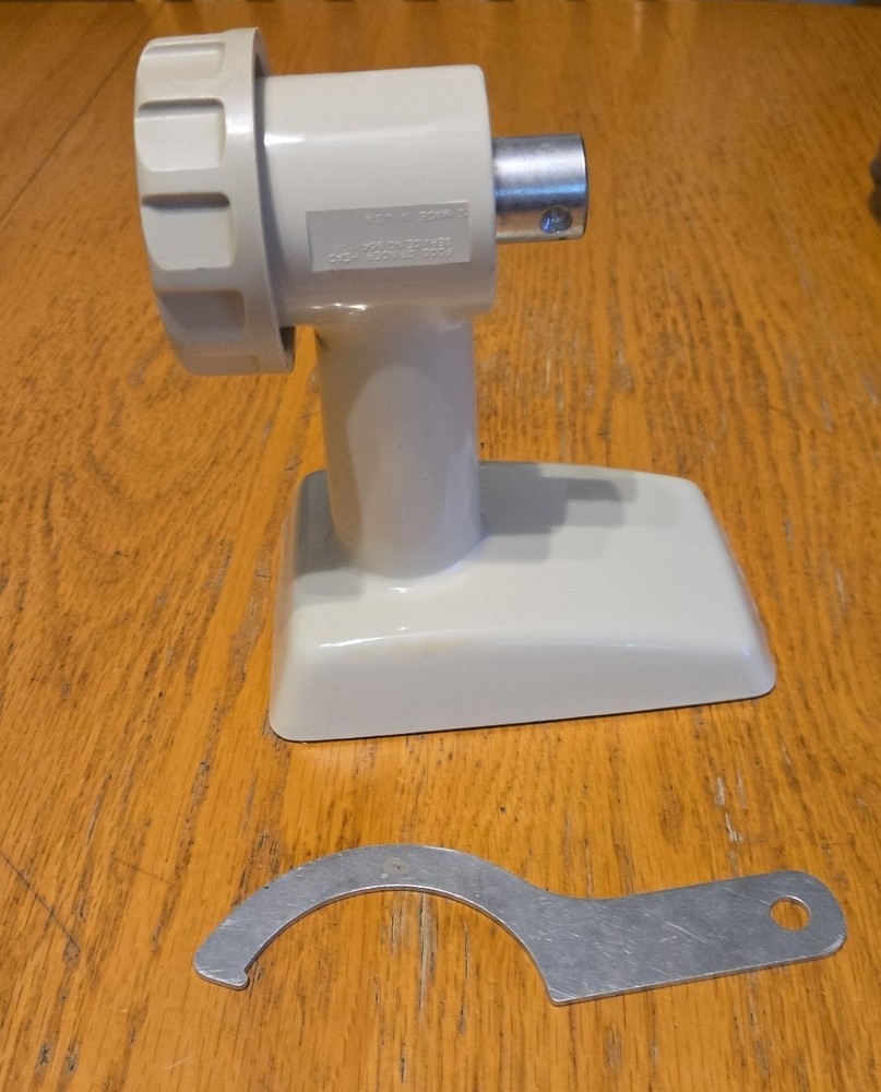 Oster Regency Kitchen Center Meat Grinder Head & locking nut spanner wrench