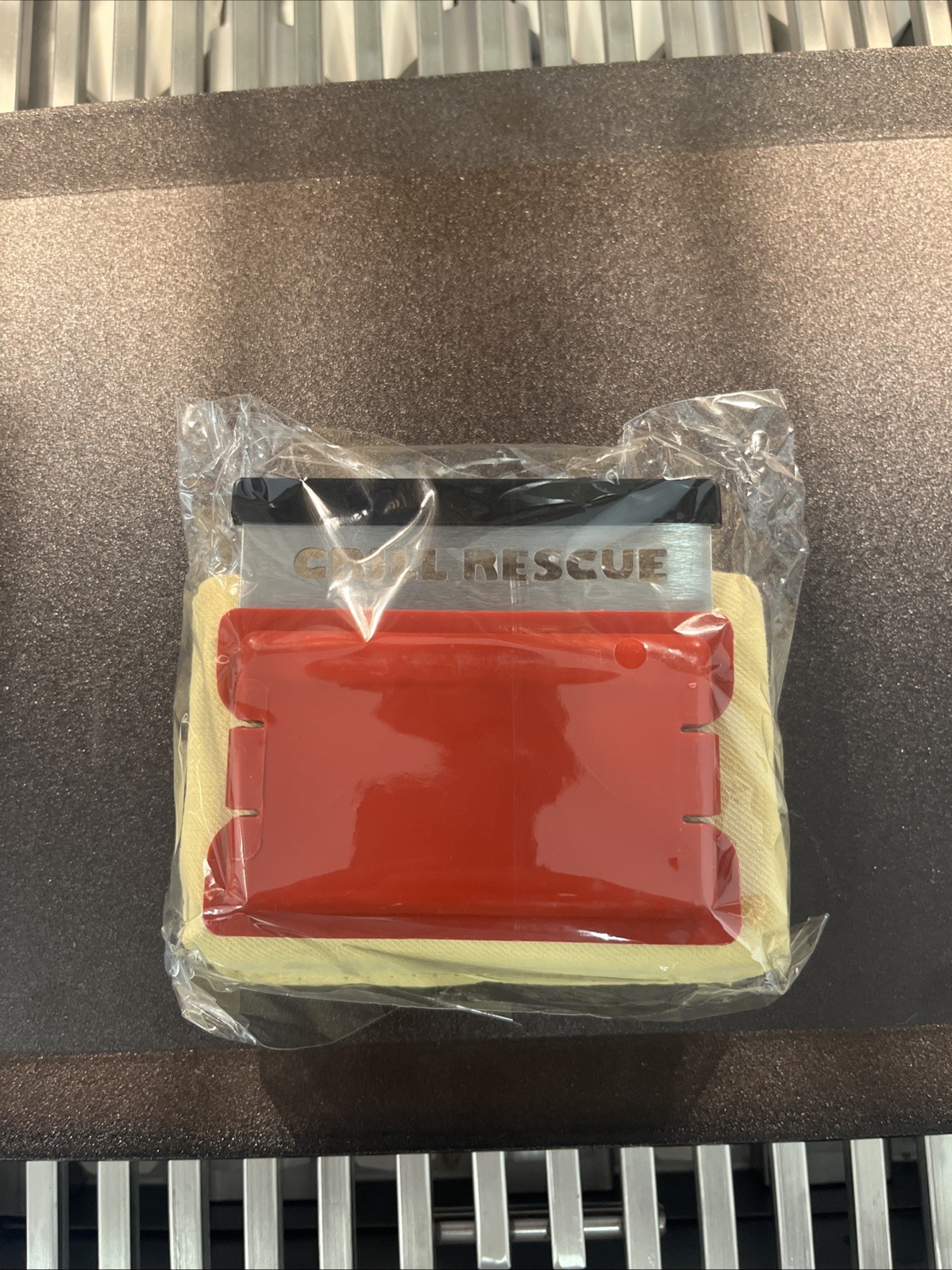 Grill Rescue Replacement Head with Scraper Bristle-Free, Durable