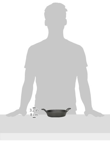 CIPR7251 MEDIUM CAST IRON CASSEROLE PAN ROUND BLACK