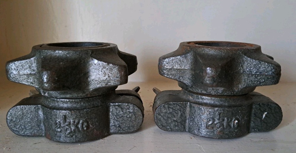 1980s Spin Lock Collars. 5 Kg Weights