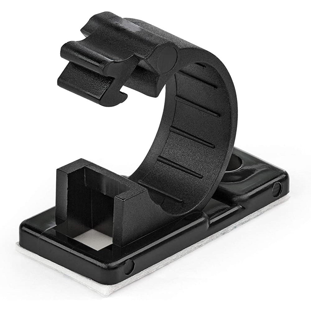 StarTech CBMCC2 100 Self Adhesive Cable Clips Black