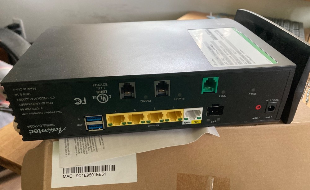 Century Link Actiontec C2300A AC Powered - Gateway Router