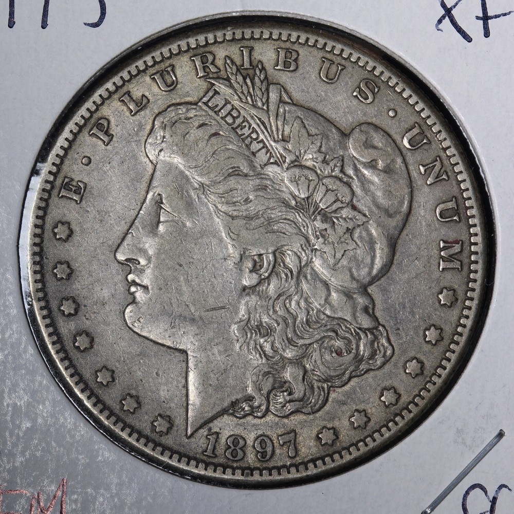 1897-S Morgan Silver Dollar CHOICE XF E320 TEM