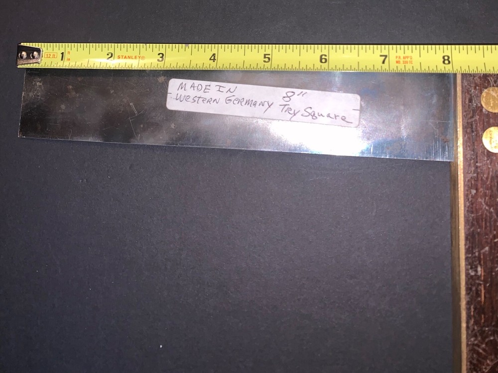 Vintage Try Square Lot 8" 9"