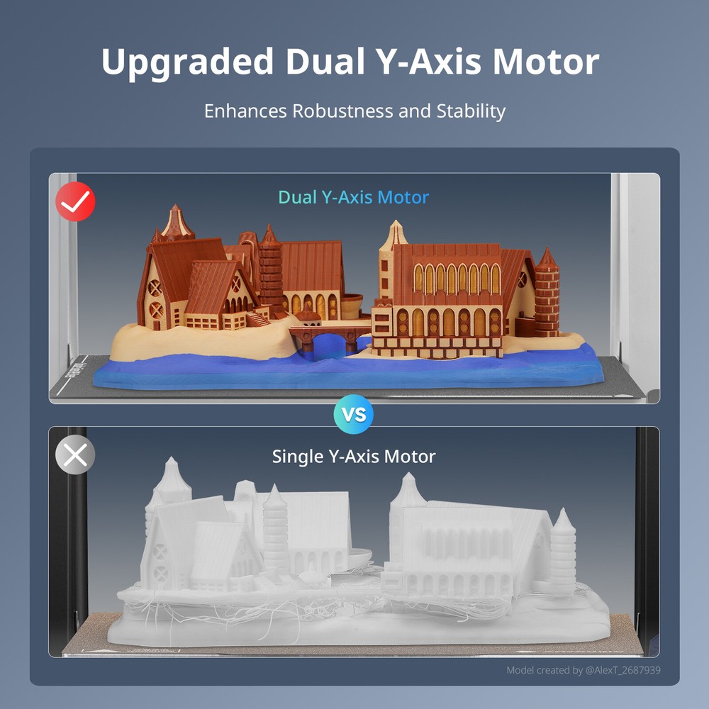 ANYCUBIC Kobra 3 Max Combo EB Version 3D Printer Max 600mm/s Multicolor Print
