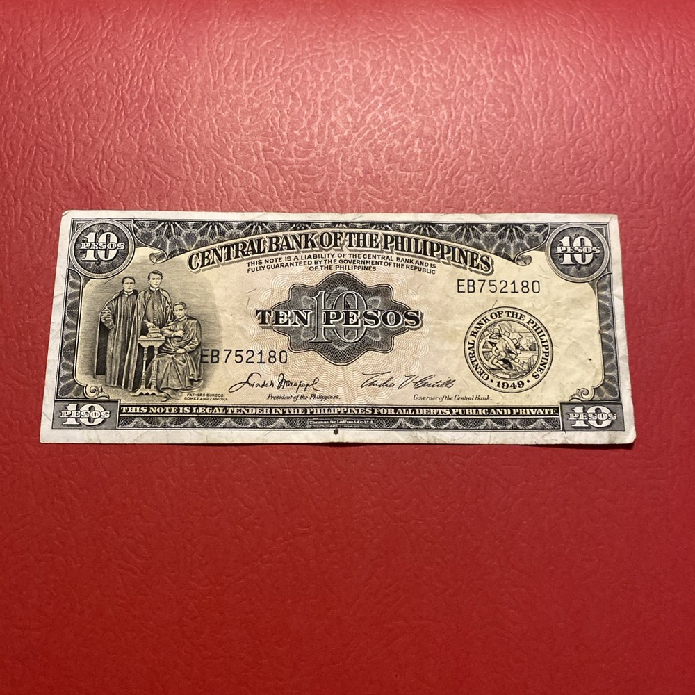 Philippines- 10 Pesos- 1949