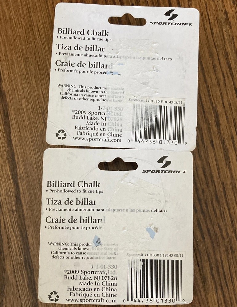Sportcraft Billiard Chalk Lot