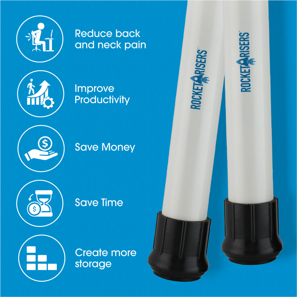 Folding Table Risers - Increase Height of Folding Table by 6-inches