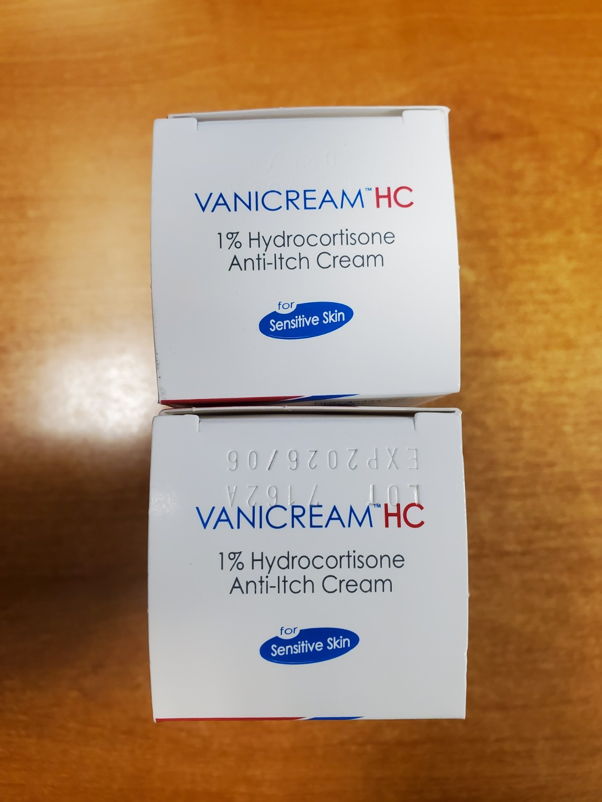 2 Pk: Vanicream HC 1 % Hydrocortisone Cream Sensitive Skin (Exp 4/30/26) 7028