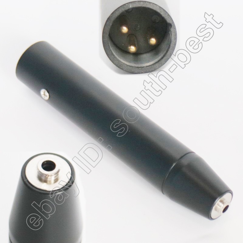 Phantom Power Adapter for Sennheiser 3.5mm Jack Headset Lavalier Microphone Mics