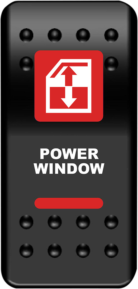 Moose Racing Rocker Switch Red Power Window 2106-0574
