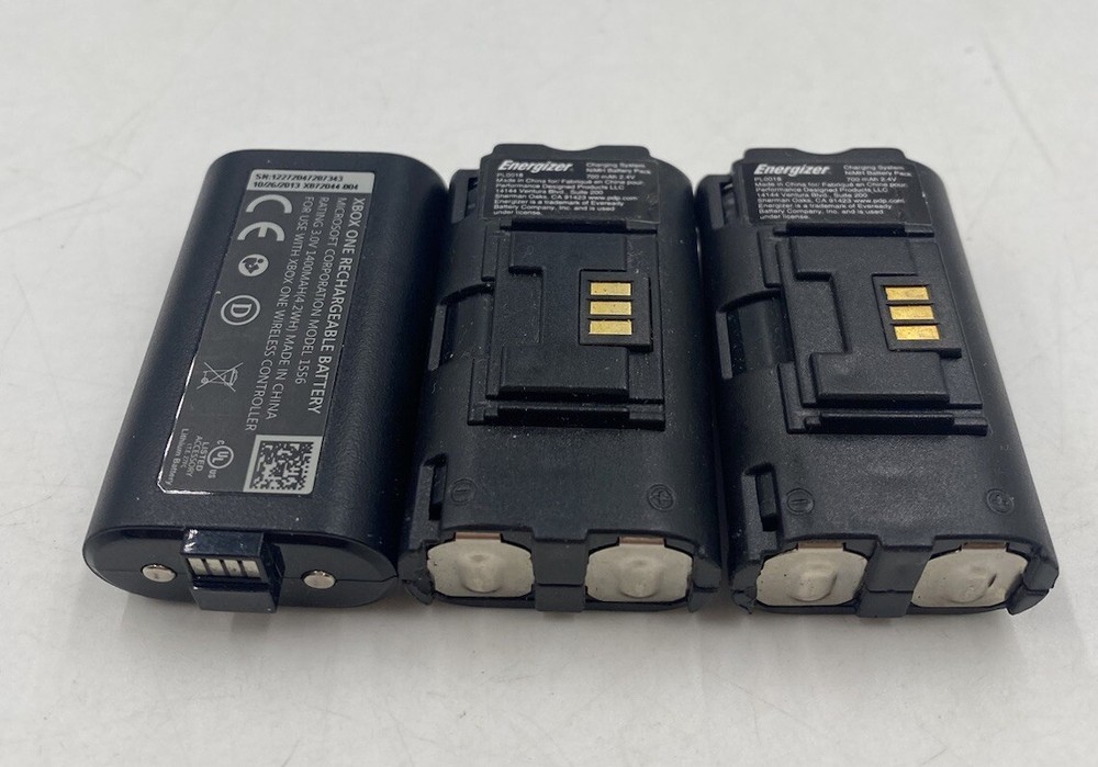 Untested Controller Battery Packs Charging Microsoft Xbox & Energizer - Lot Of 3