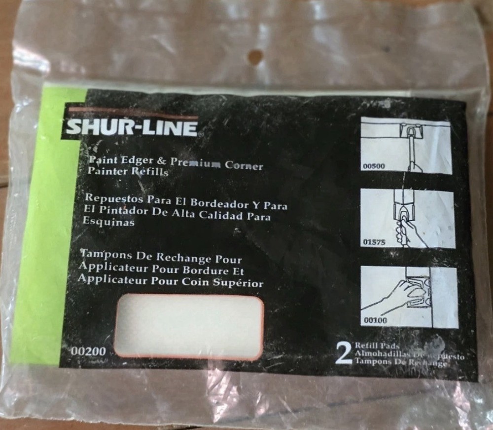 Shur-Line Paint Edger & Premium Corner Painter Pad Refills 2-Pack, New