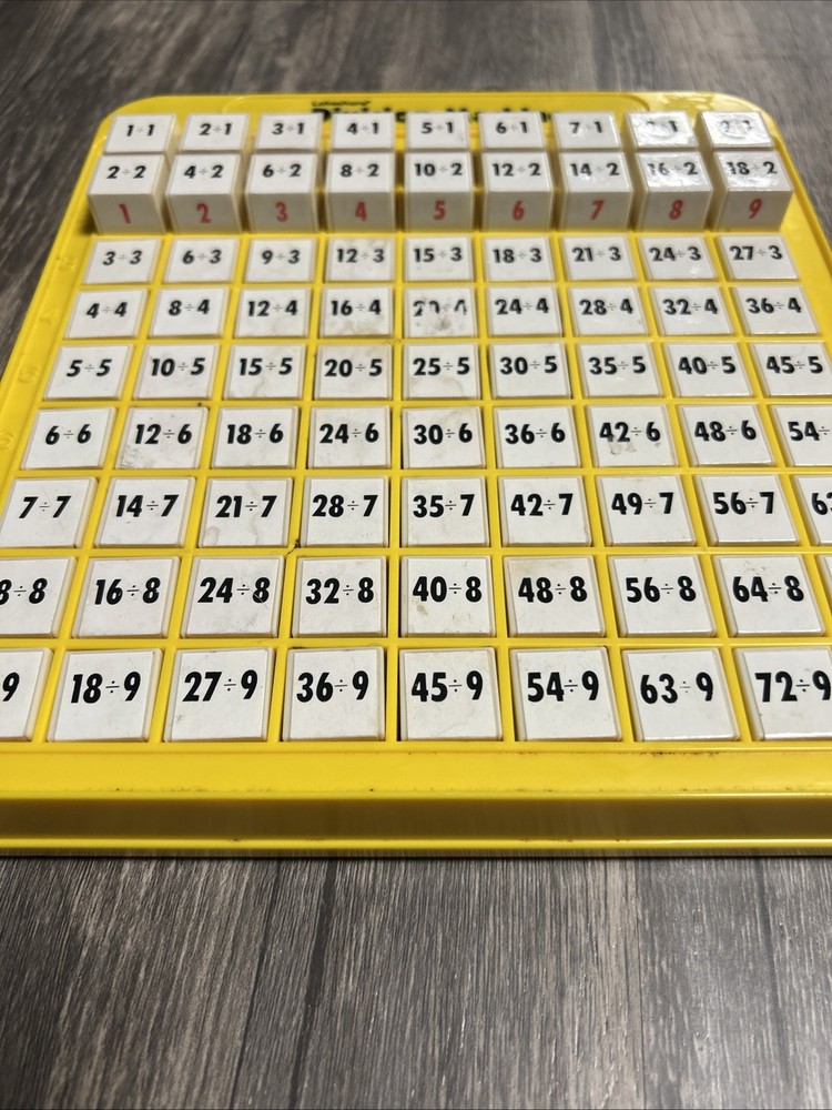 Lakeshore DIVISION MACHINE Teaching Math School Learning Toy Yellow