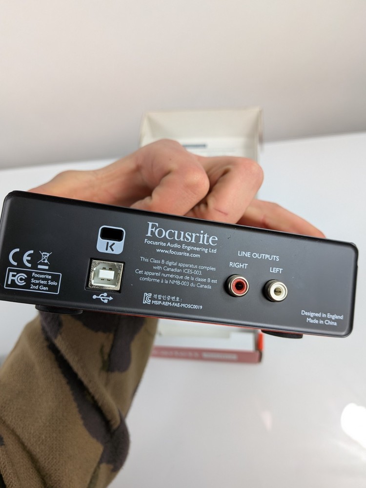 Focusrite Scarlett Solo 2nd Gen USB Audio Interface