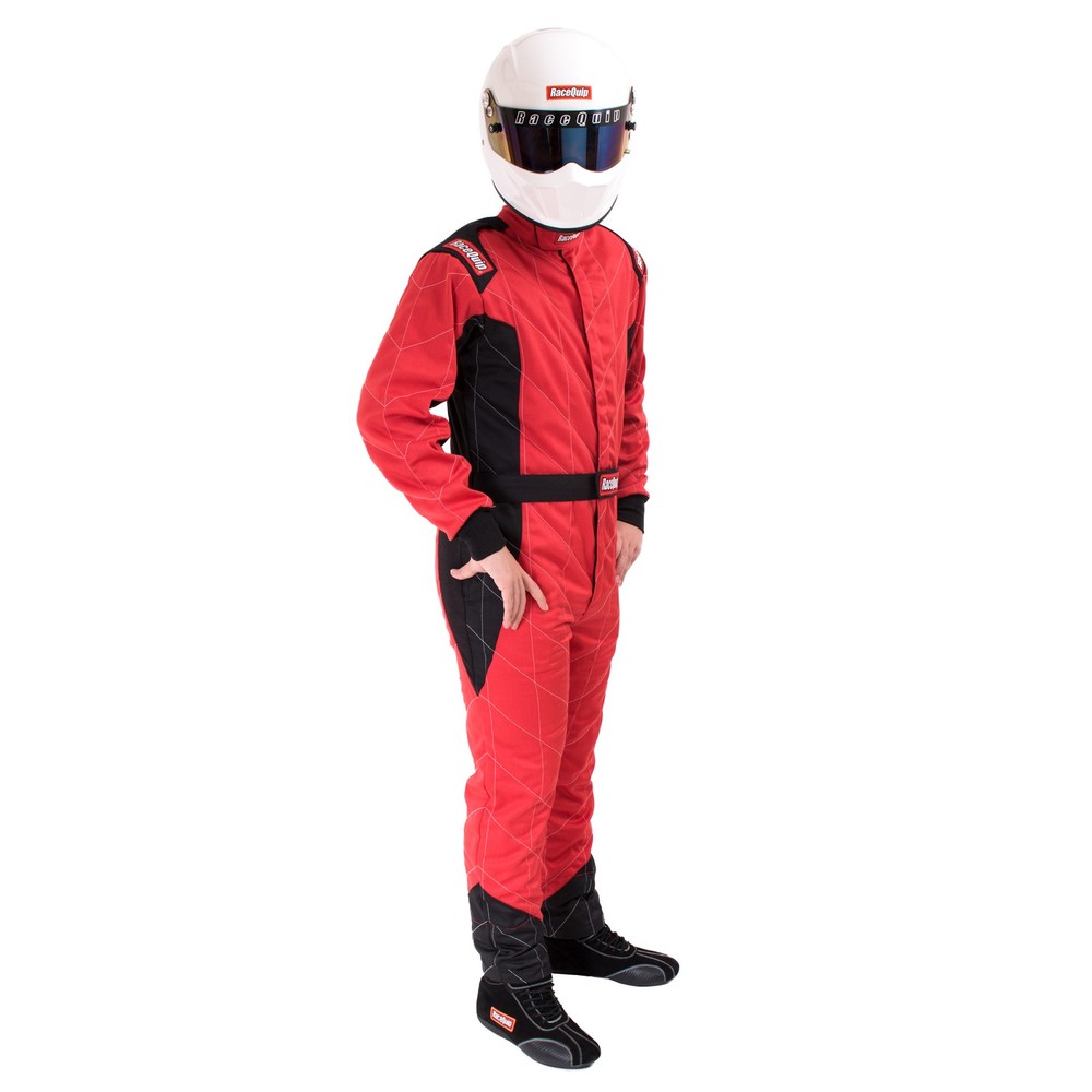 RaceQuip 91609149RQP One-Piece Multi Layer Driver Fire Suit, Red Medium-Tall NEW