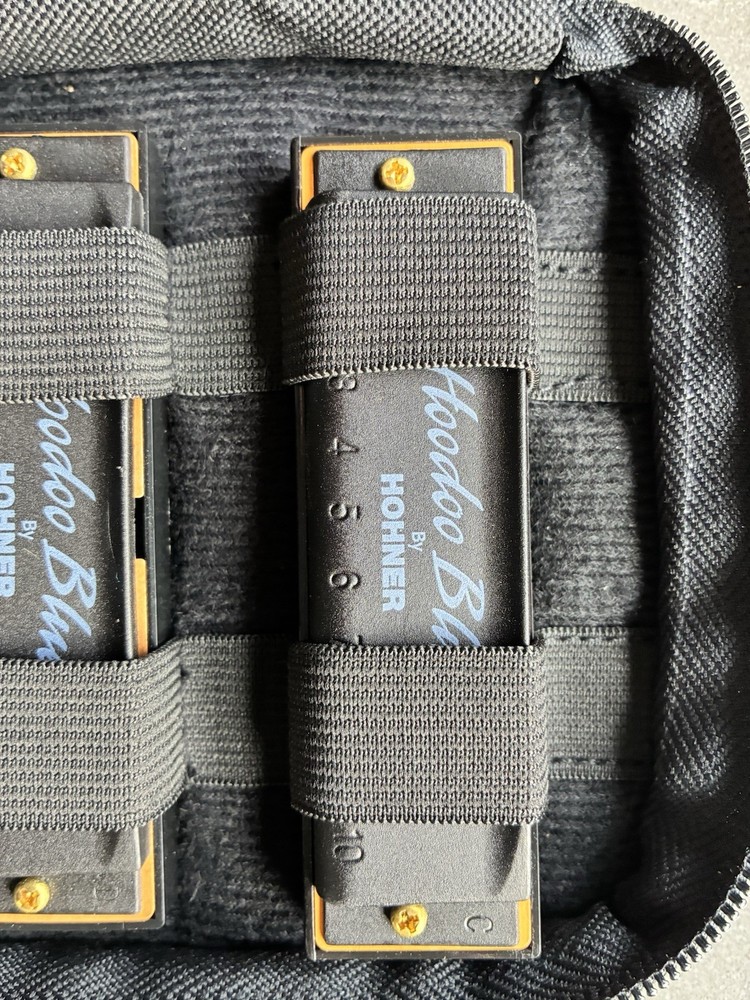 Hohner Hoodoo Blues Harmonica 3-Pack with Case C,D,G