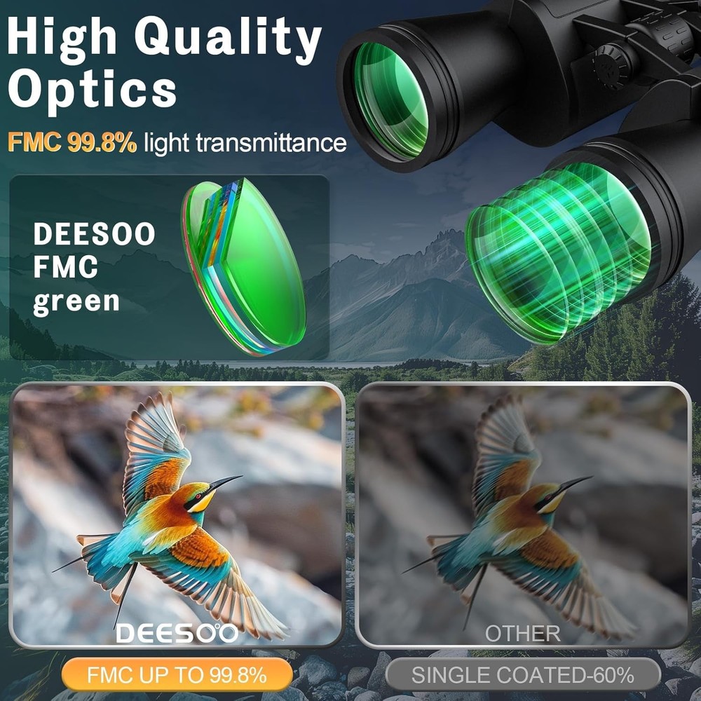 20x52 Binoculars for Adults High Powered - HD Large View Binoculars with Low ..